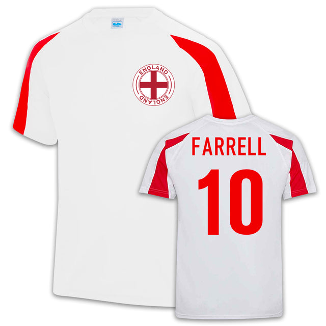 Farrell England Rugby Sports Training Jersey (White)_0