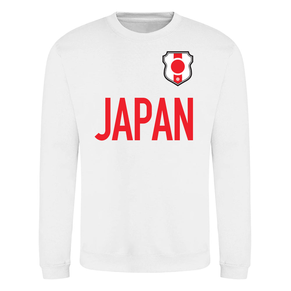 Japan National Team Text Sweatshirt (White)_0