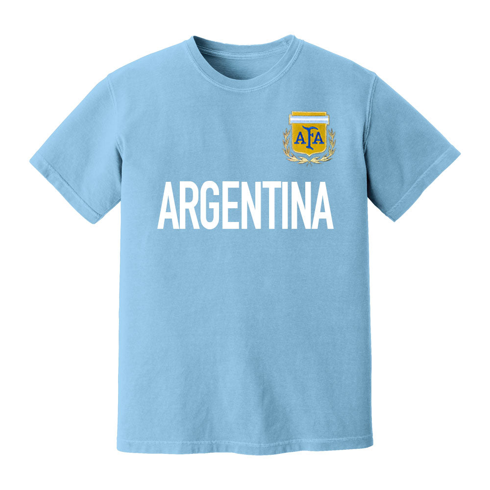 Argentina National Team Text T-shirt (Sky Blue)_0