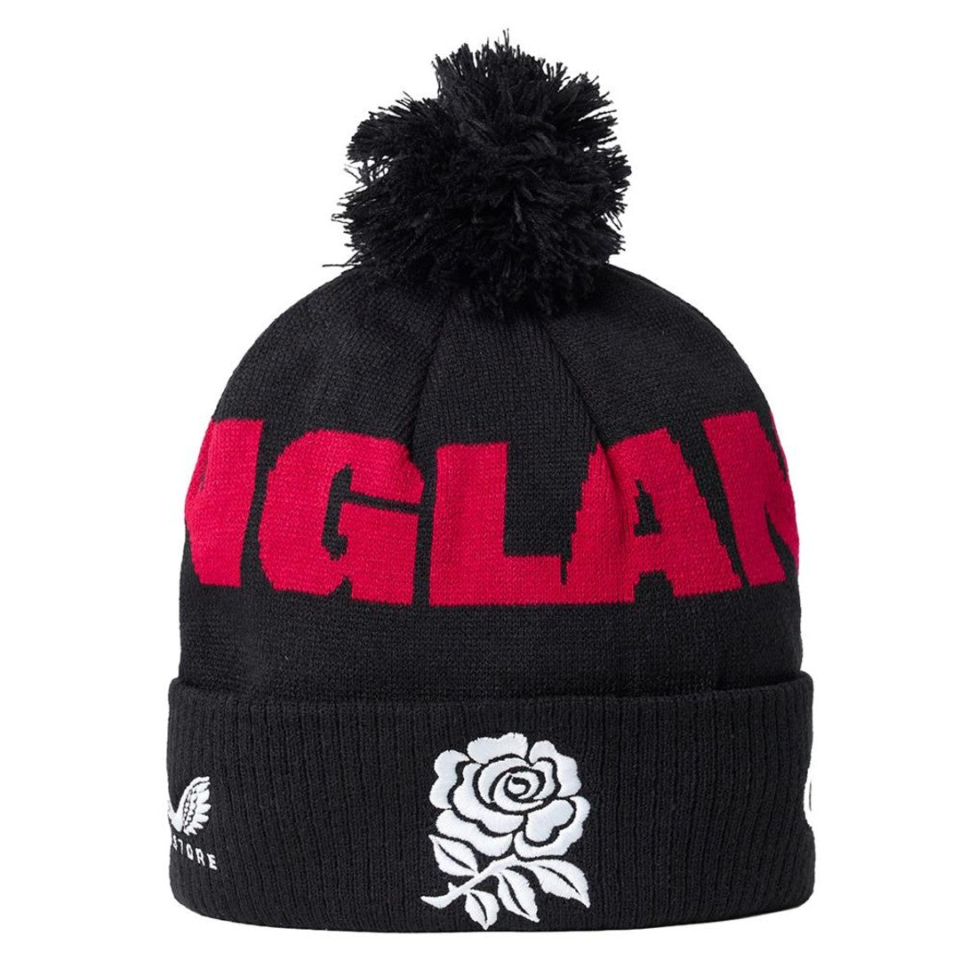 2026-2027 England Rugby Bobble Beanie (Black)_0