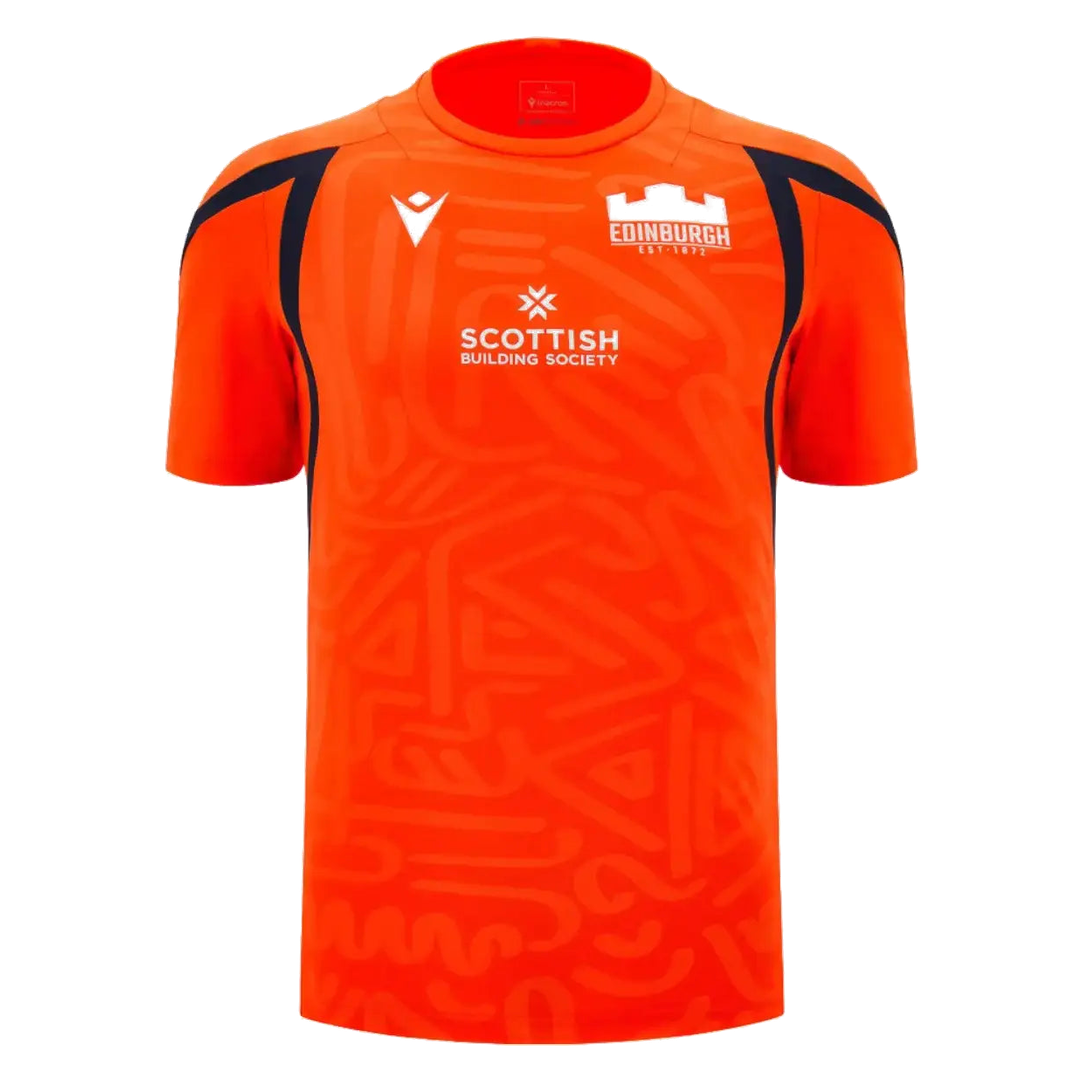 2026-2027 Edinburgh Rugby Poly Training Shirt (Orange) (Your Name)_2