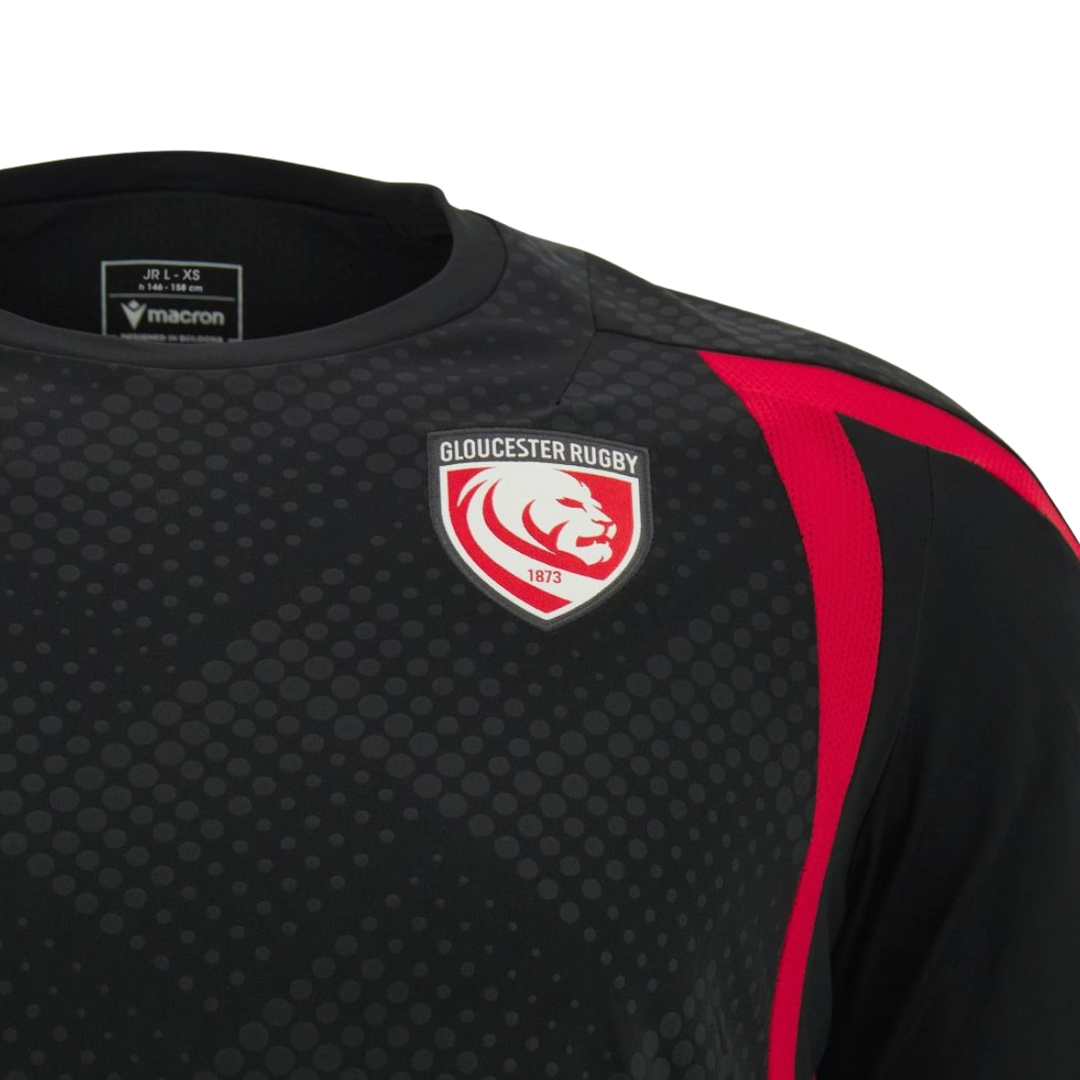 2026-2027 Gloucester Rugby Poly Training Shirt (Black)_3