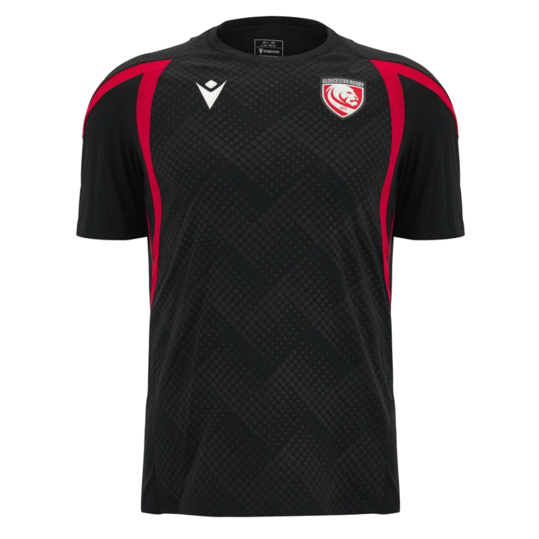 2026-2027 Gloucester Rugby Poly Training Shirt (Black)_0