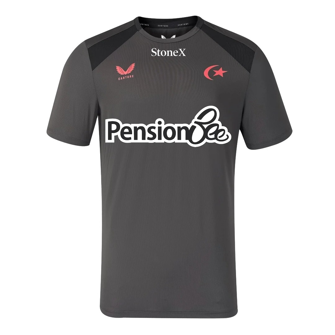 2026-2027 Saracens Rugby Training Shirt (Grey) (Your Name)_2