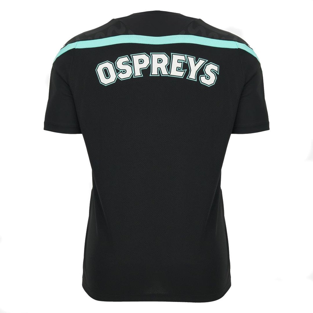 2026-2027 Ospreys Rugby Poly Training Shirt (Black) - Kids_2