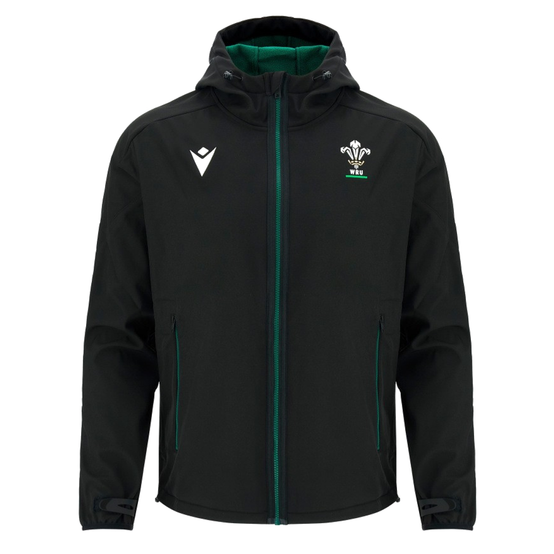 2026-2027 Wales WRU Travel Softshell Jacket (Black) - Kids_0