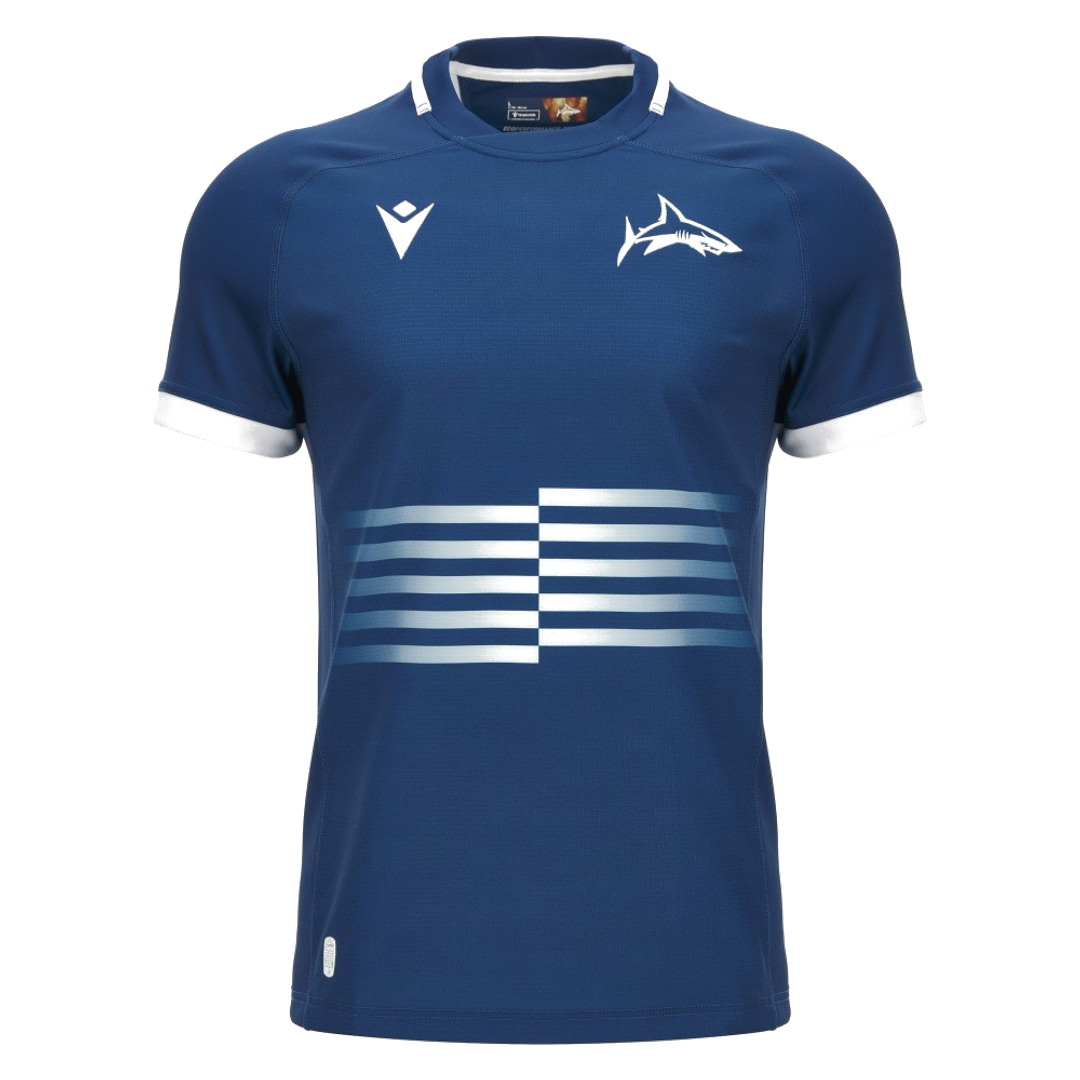 2026-2027 Sale Sharks Rugby Training Shirt (Blue) (Your Name)_2