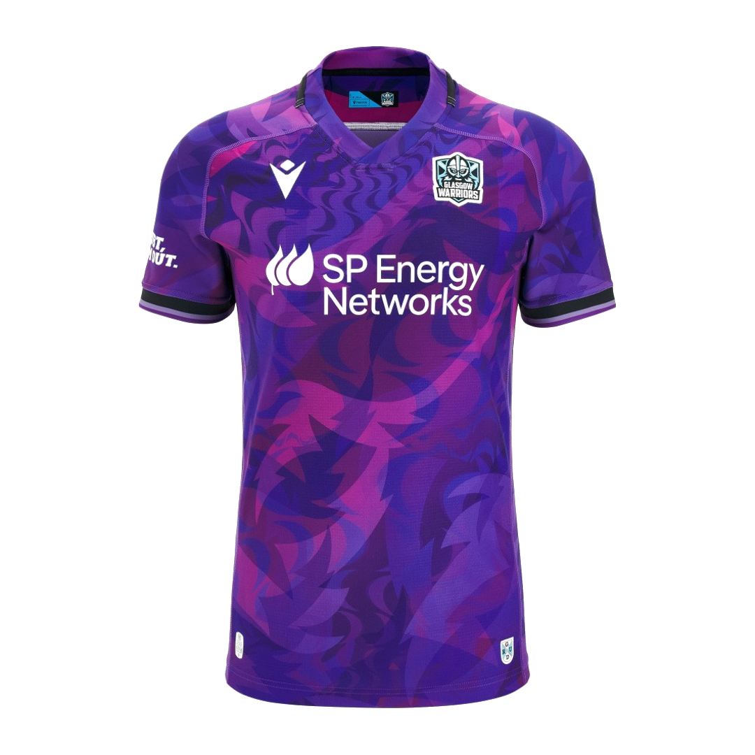 2026-2027 Glasgow Warriors Rugby Training Shirt (Purple) - Kids (Your Name)_2