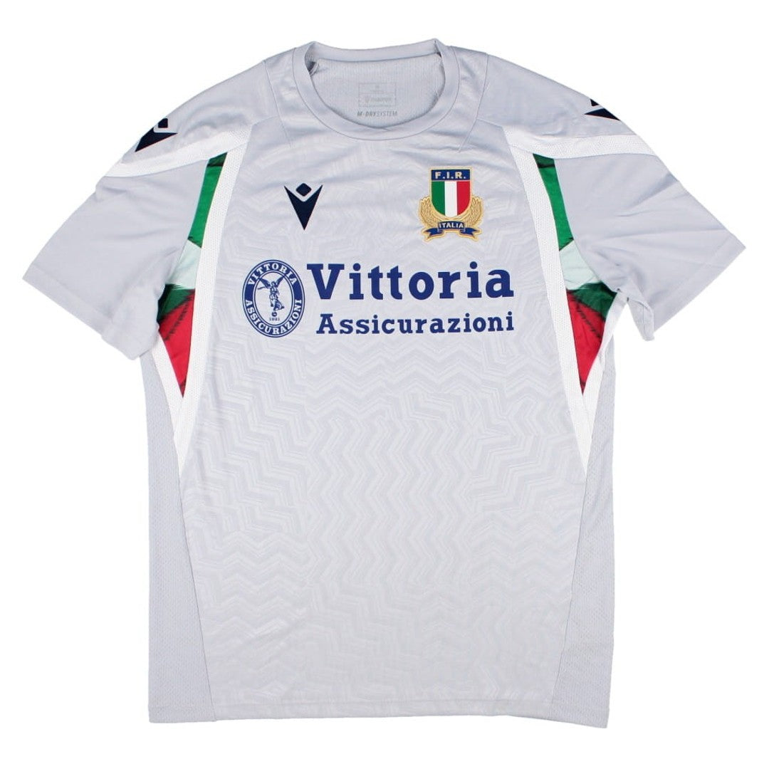 2026-2027 Italy Rugby Staff Training Shirt (Grey) (Your Name)_2