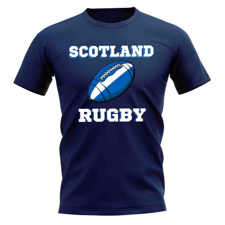 Scotland Rugby Ball T-Shirt (Navy)_1