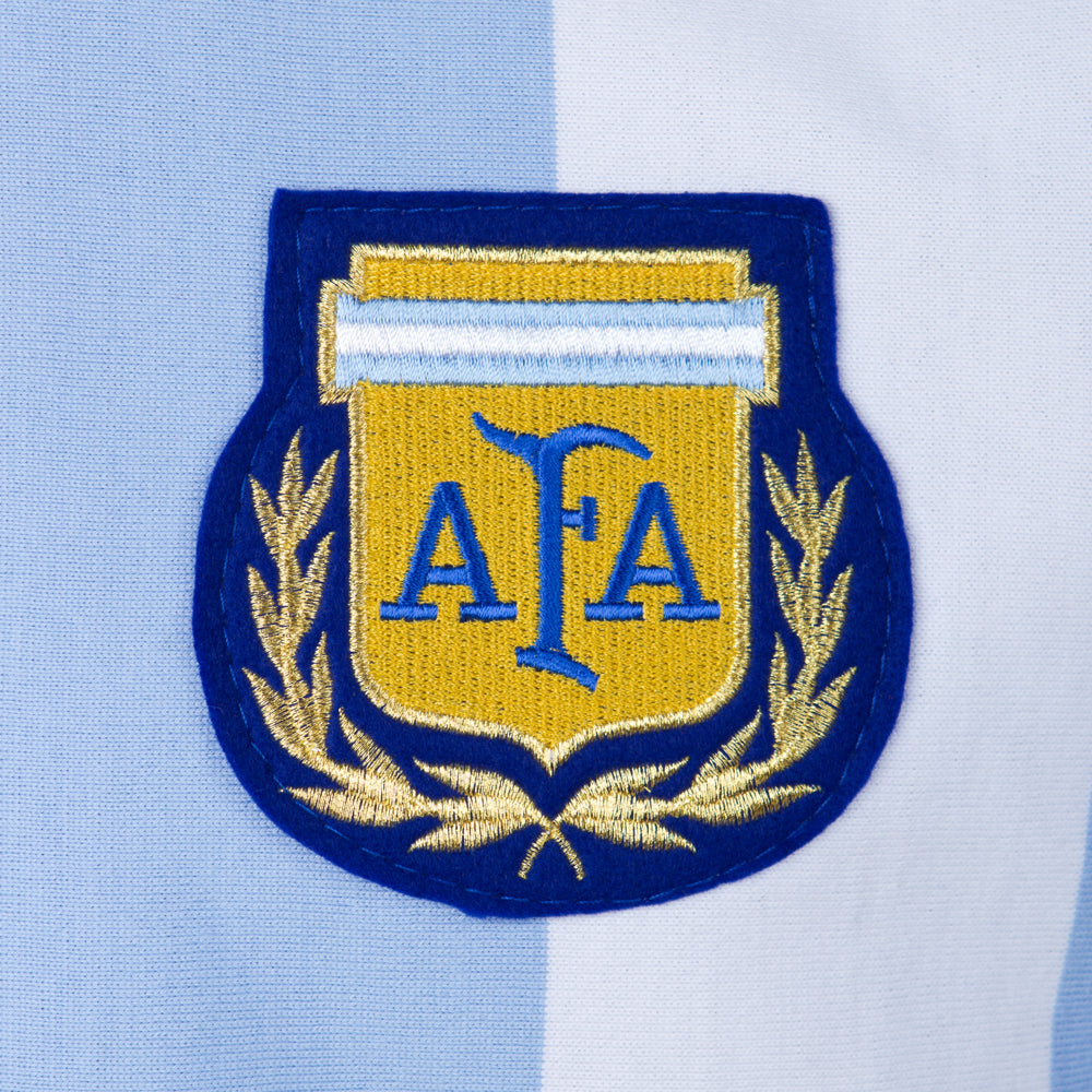 Argentina 1986 World Cup No 10 Retro Football Shirt_1