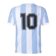 Argentina 1986 World Cup No 10 Retro Football Shirt_0