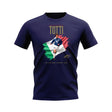Francesco Totti Italy Image T-Shirt (Navy)_0