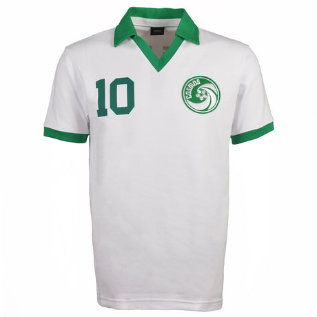 New York Cosmos Pele White Retro Shirt with PELE 10_0