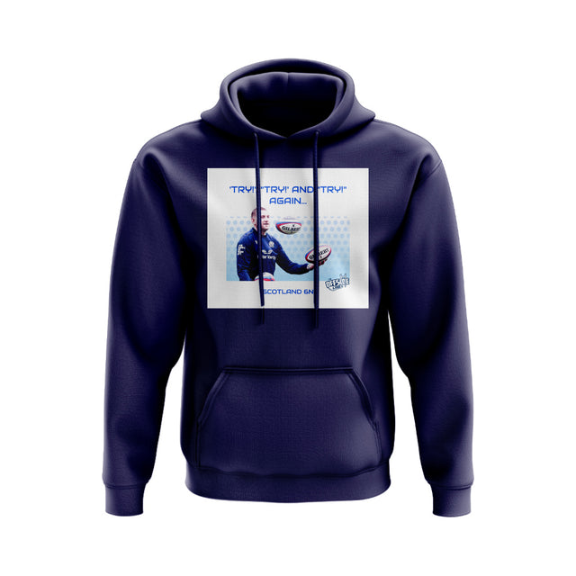 Try, Try and Try Again Finn Russell Scotland Hoody (Navy)_0