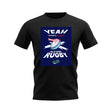 I Donate Blood Rugby T-Shirt (Black/Navy)_0