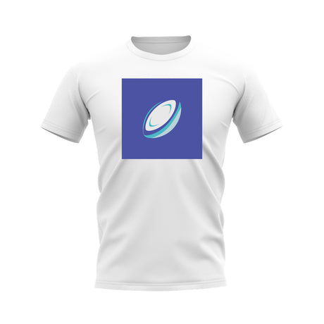 Rugby Ball T-Shirt (White/Blue)_0