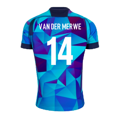 2024-2025 Scotland Rugby Training Jersey (Blue) (Van Der Merwe 14)_2