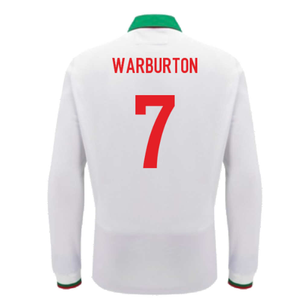 2024-2025 Wales Away Cotton LS Rugby Shirt (Warburton 7)_2