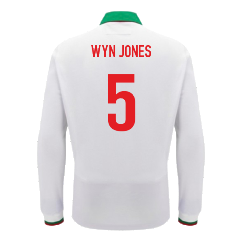2024-2025 Wales Away Cotton LS Rugby Shirt (Wyn Jones 5)_2