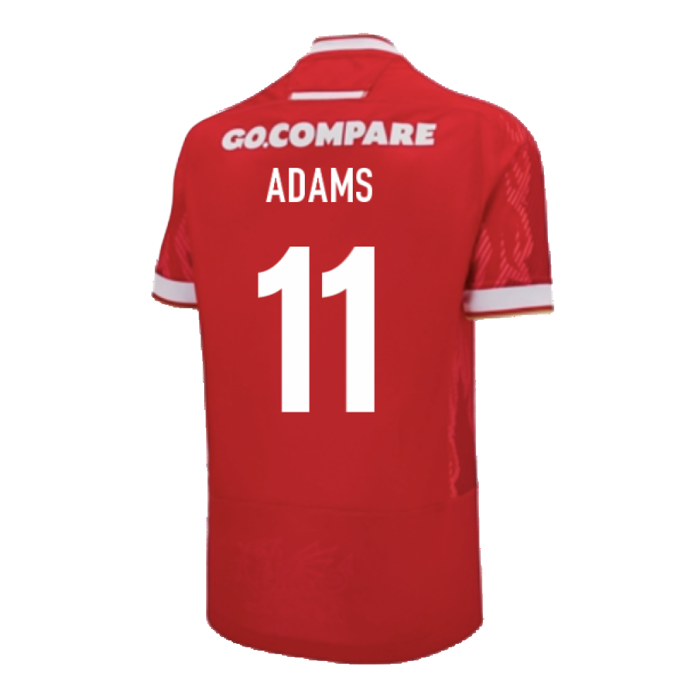 2024-2025 Wales Home Poly Replica Rugby Shirt (Adams 11)_2