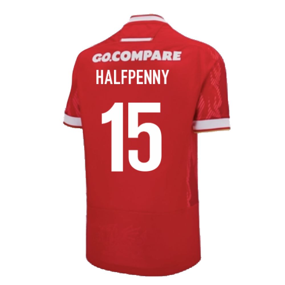 2024-2025 Wales Home Poly Replica Rugby Shirt (Halfpenny 15)_2