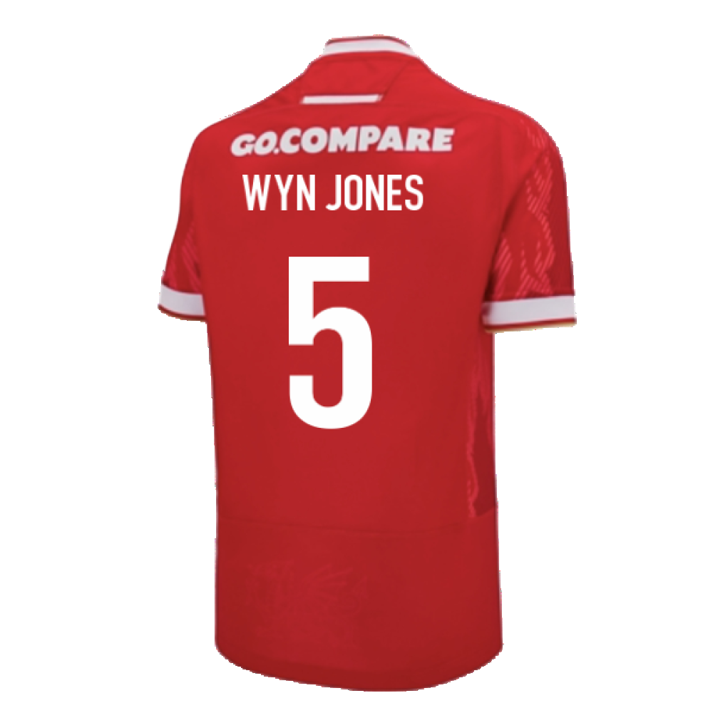 2024-2025 Wales Home Poly Replica Rugby Shirt (Wyn Jones 5)_2