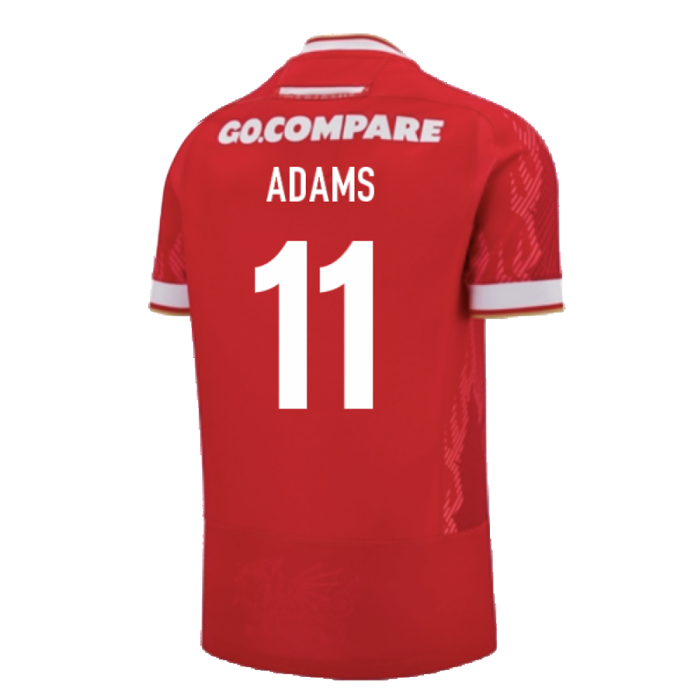 2024-2025 Wales Rugby Home Slim Fit Shirt (Adams 11)_2