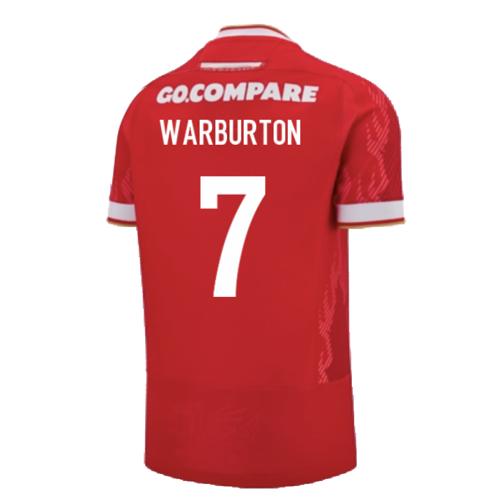 2024-2025 Wales Rugby Home Slim Fit Shirt (Warburton 7)_2