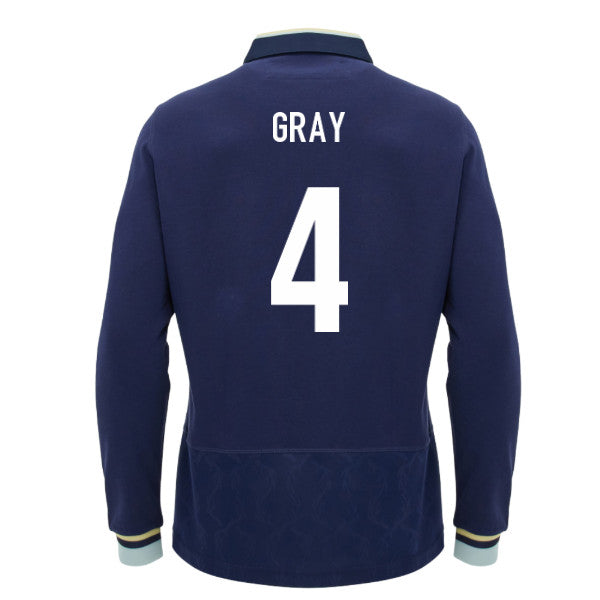 2026-2027 Scotland Home LS Cotton Rugby Shirt (Kids) (Gray 4)_0