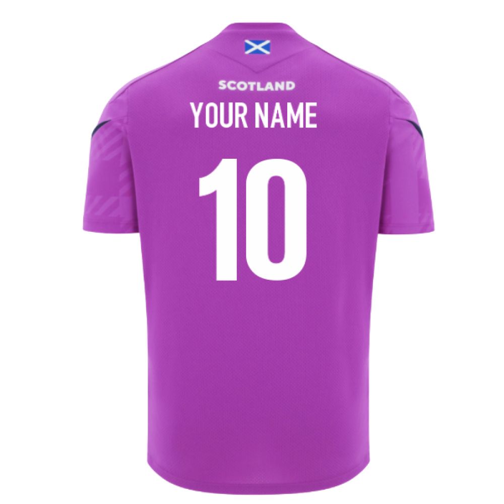 2025-2026 Scotland Rugby Training Poly Shirt (Purple) (Your Name)_0