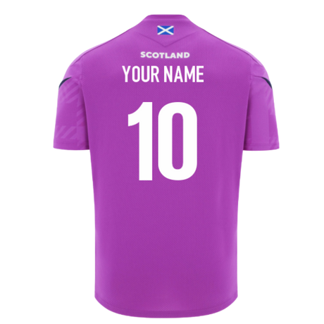 2025-2026 Scotland Rugby Training Poly Shirt (Purple) (Your Name)_0