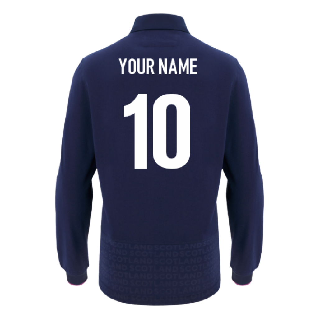 2025-2026 Scotland Rugby LS Cotton Home Shirt (Your Name)_0