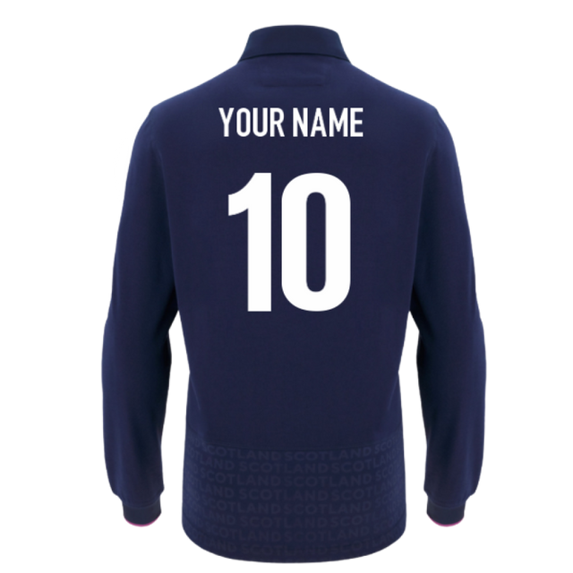 2025-2026 Scotland Rugby LS Cotton Home Shirt (Your Name)_0