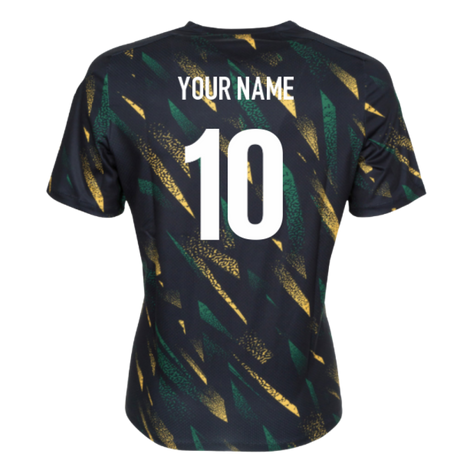 2025-2026 Northampton Saints Warm Up Shirt (Black) (Your Name)_0