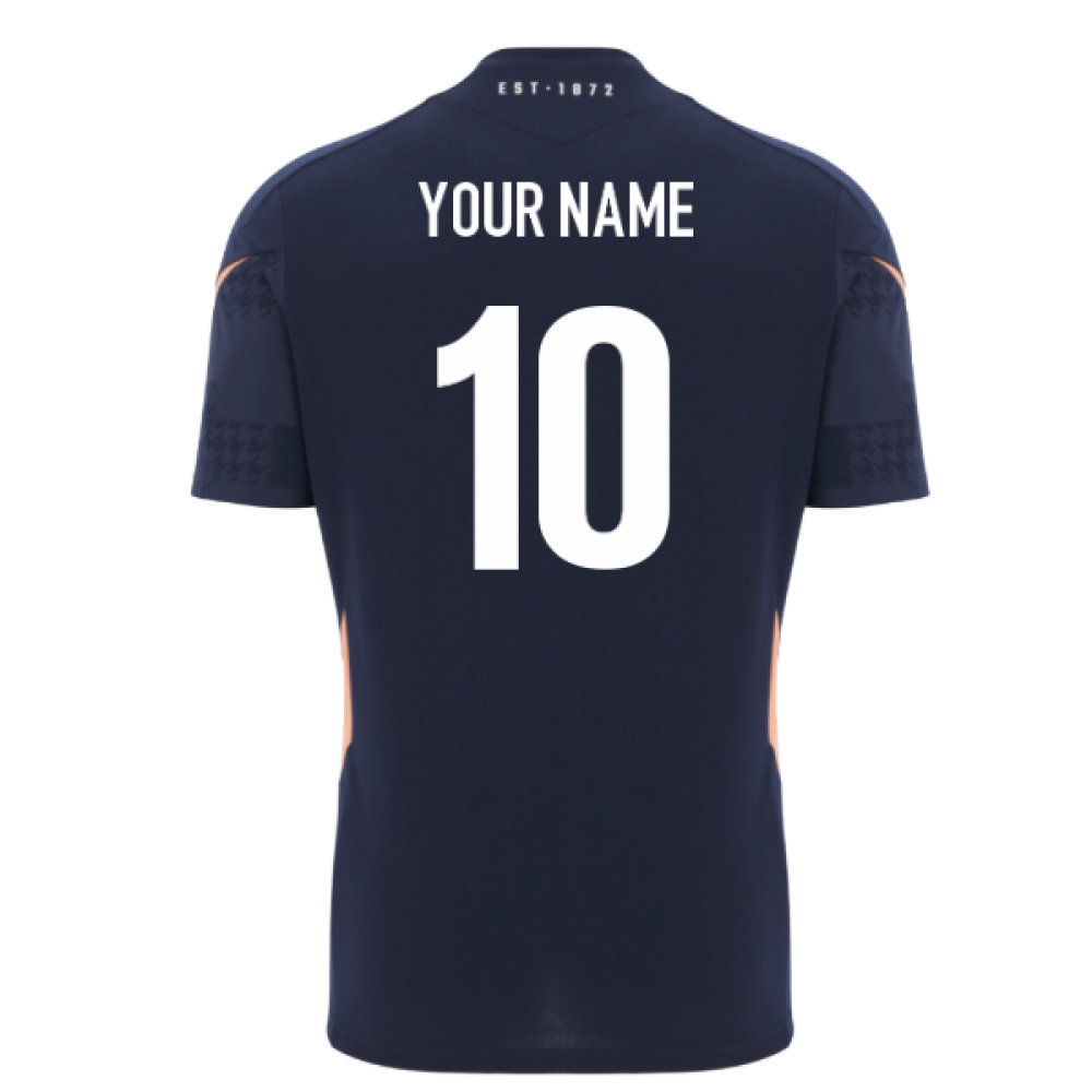 2025-2026 Edinburgh Rugby Training Poly Shirt (Navy) (Your Name)_0