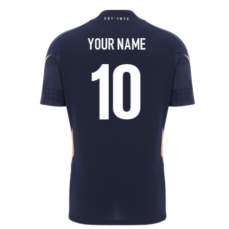 2025-2026 Edinburgh Rugby Training Poly Shirt (Navy) (Your Name)_0