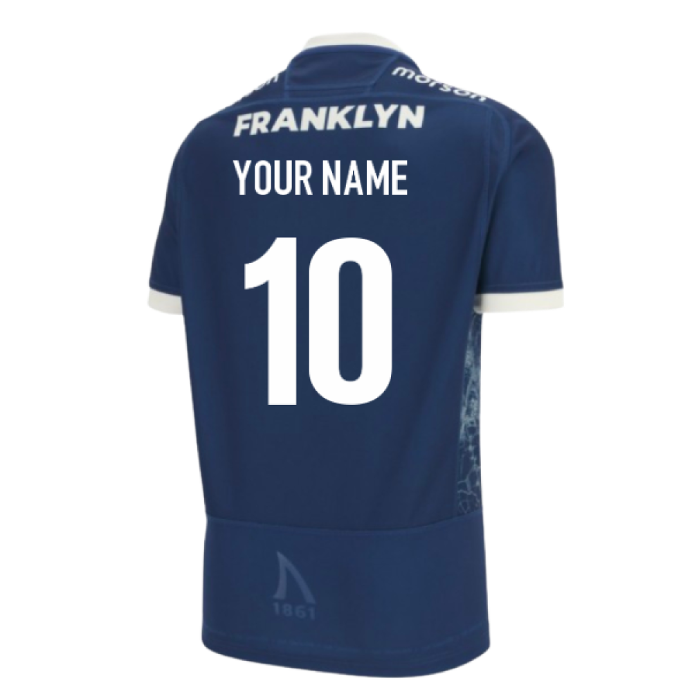 2025-2026 Sale Sharks Home Poly Rugby Shirt (Your Name)_0