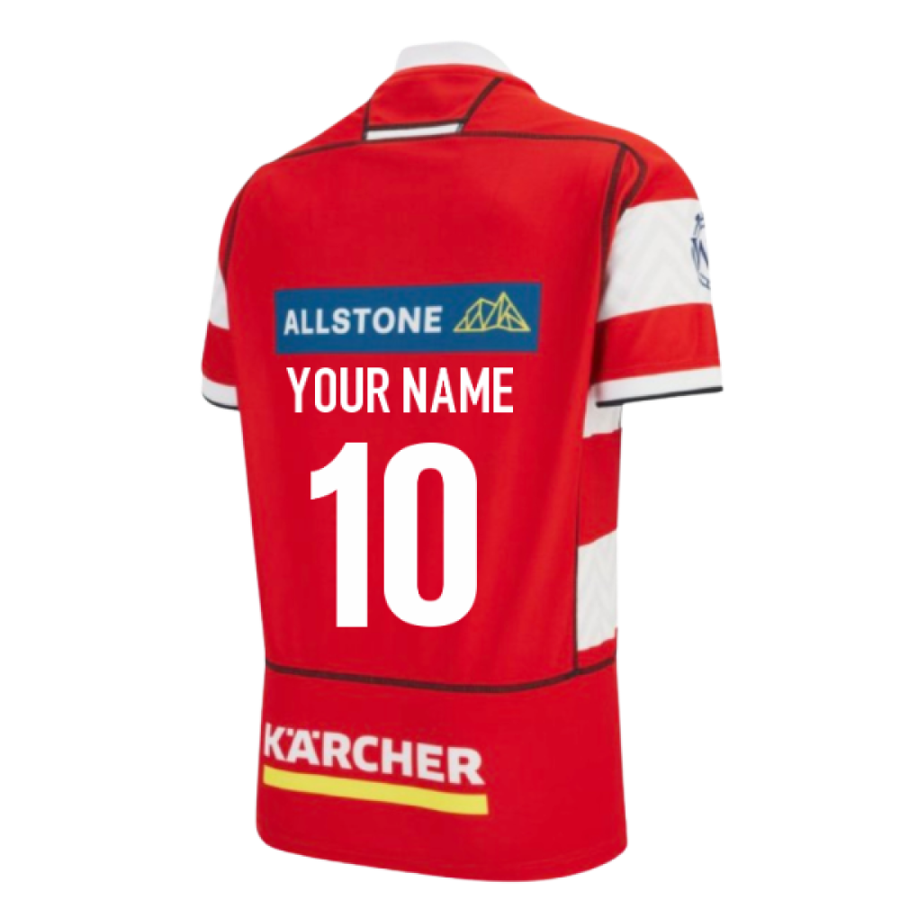 2025-2026 Gloucester Rugby Poly Home Shirt - Kids (Your Name)_0