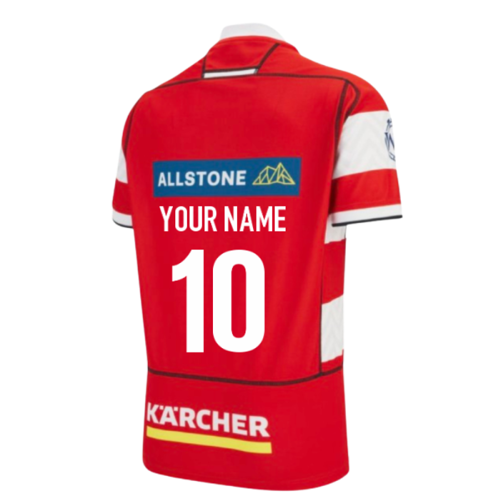 2025-2026 Gloucester Rugby Poly Home Shirt (Your Name)_0