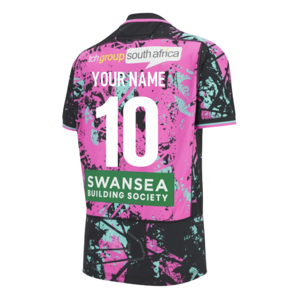 2025-2026 Ospreys Rugby Euro Replica Shirt (Kids) (Your Name)_0