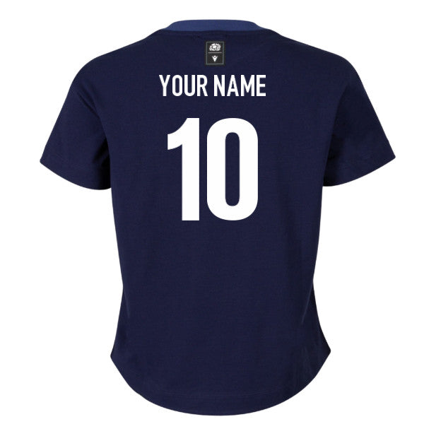 2026-2027 Scotland Rugby Ath Cotton T-Shirt (Navy) - Womens (Your Name)_0