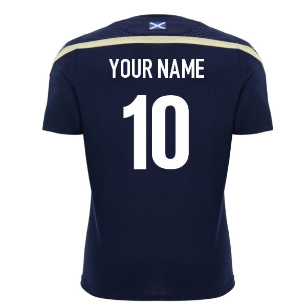 2026-2027 Scotland Rugby Training Shirt (Navy/Sand) (Your Name)_0