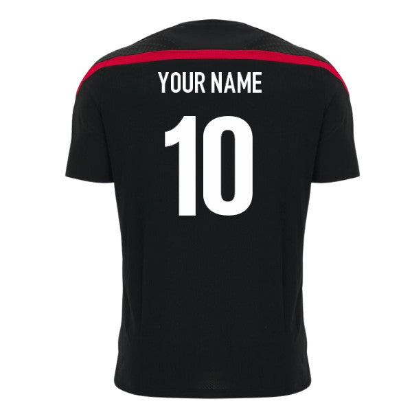 2026-2027 Gloucester Rugby Poly Training Shirt (Black) (Your Name)_0