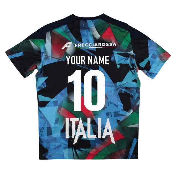 2026-2027 Italy Rugby Training Player Shirt (Navy) - Kids (Your Name)_0