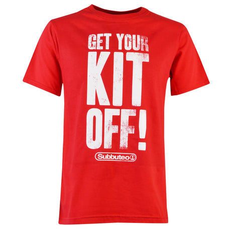 Subbuteo Get Your Kit Off T-Shirt - Red_0