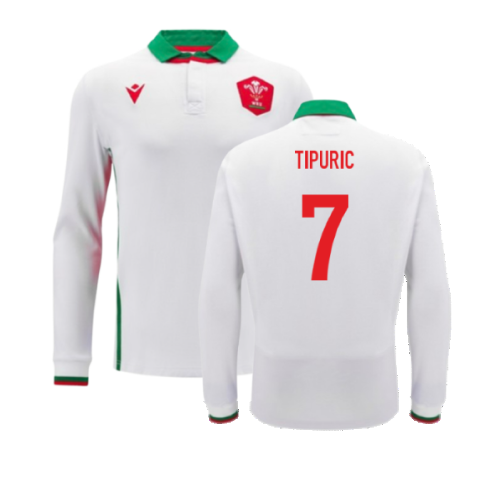 2024-2025 Wales Away Cotton LS Rugby Shirt (Tipuric 7)_2