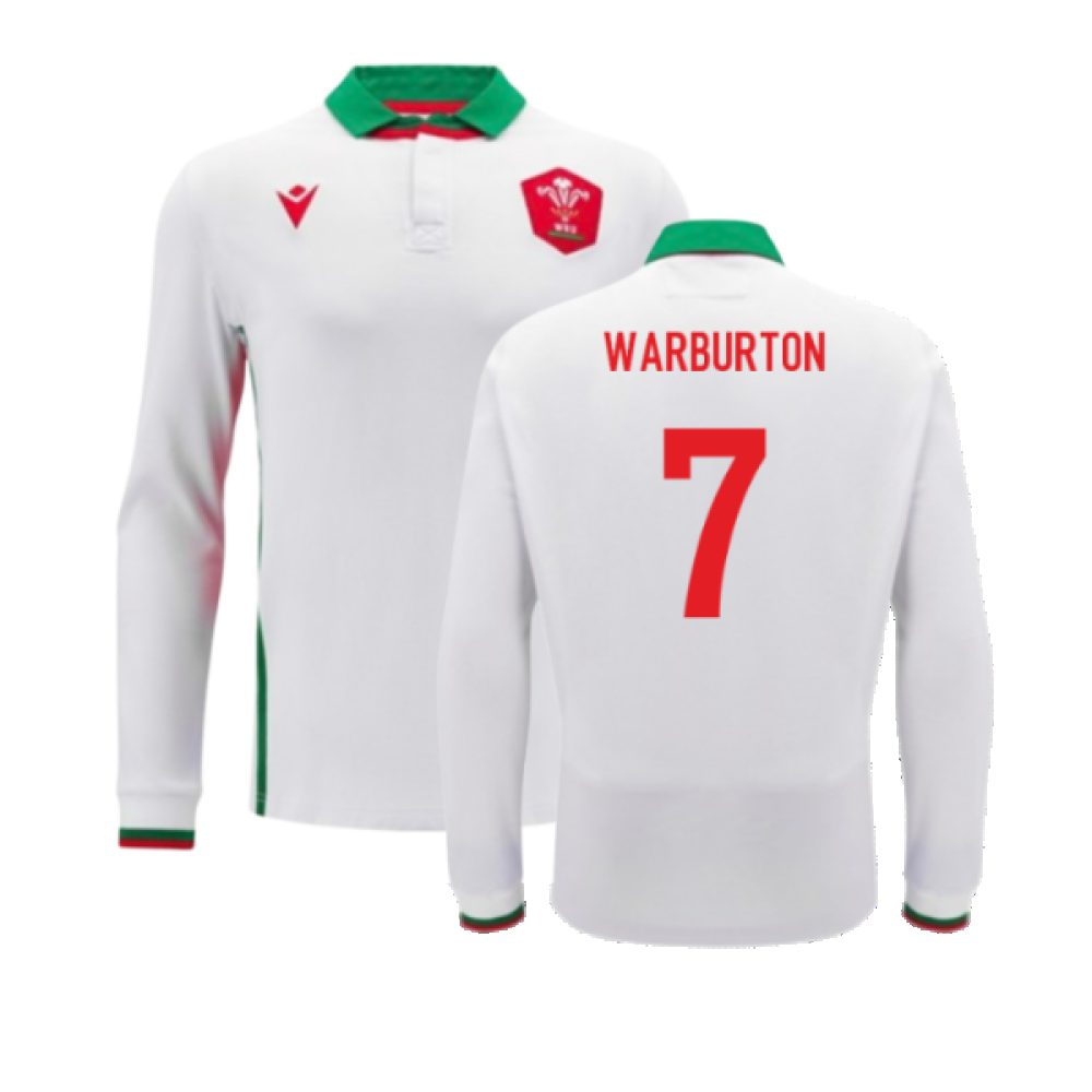 2024-2025 Wales Away Cotton LS Rugby Shirt (Warburton 7)_2