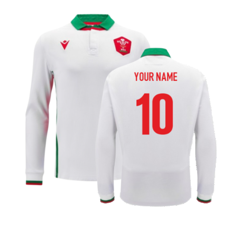 2024-2025 Wales Away Cotton LS Rugby Shirt (Your Name)_2