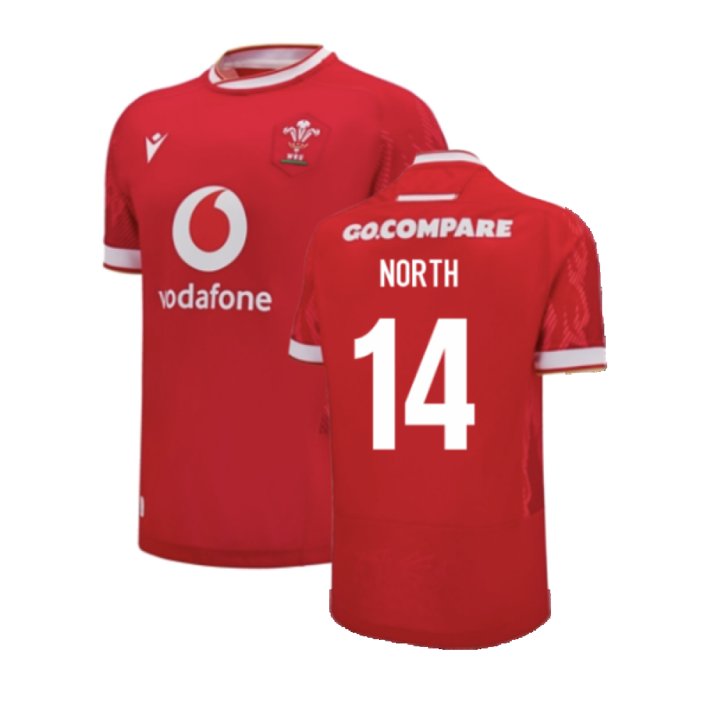 2024-2025 Wales Home Poly Rugby Shirt (Kids) (North 14)_2